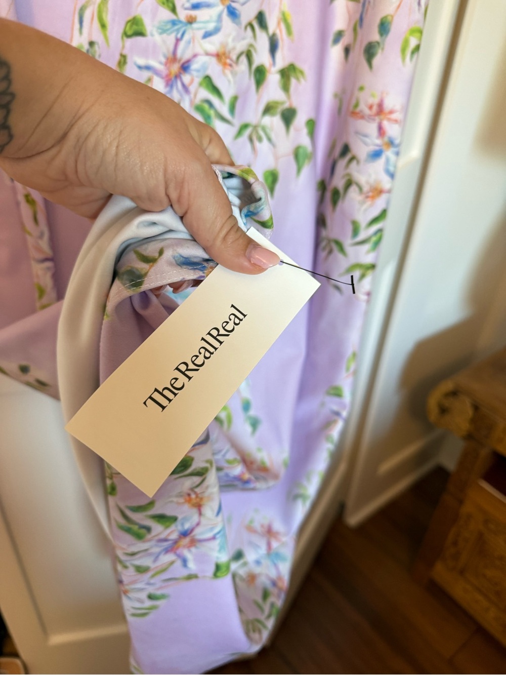 Ala von auersperg purple floral maxi and purple floral poncho - Picture 8 of 13